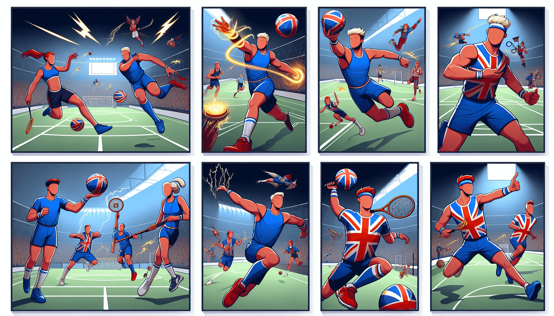 Character abilities in Drop the Ball UK