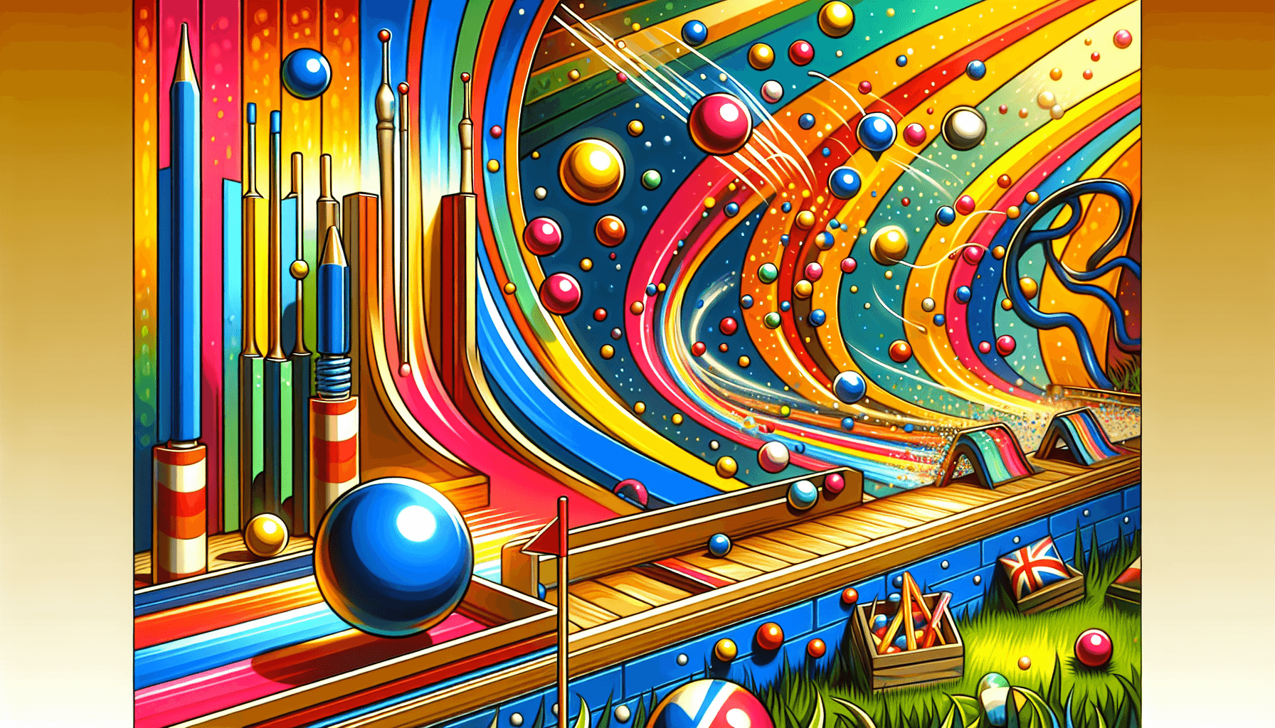 Colorful Plinko level from Drop the Ball UK